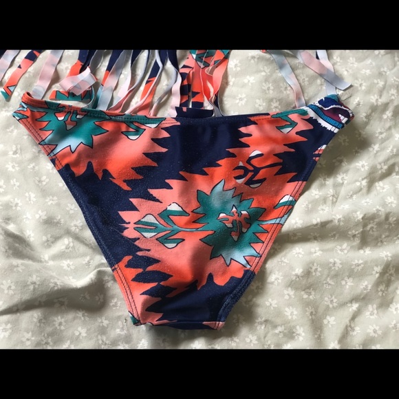 Southwest Aztec Fringe Style Bathing Suit - Picture 4 of 4